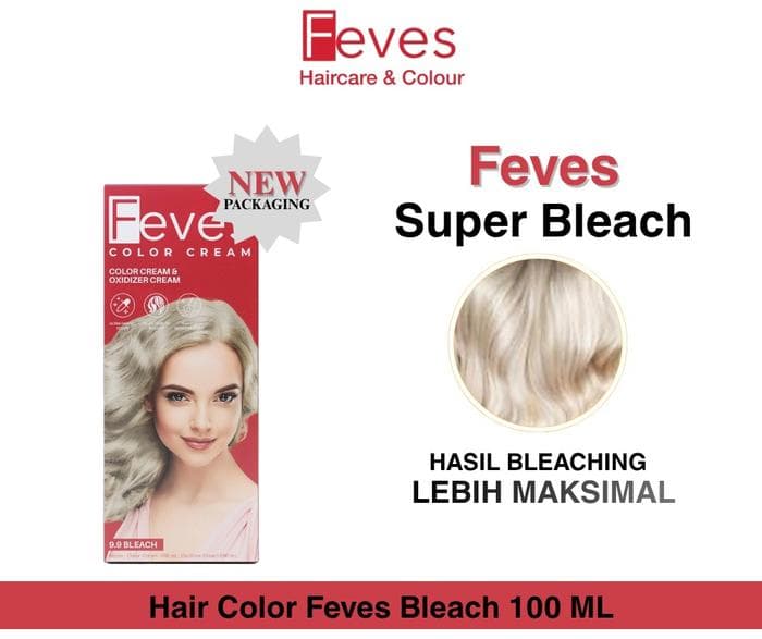 Feves Bleaching Kit 9/9 untuk pre-lightening rambut