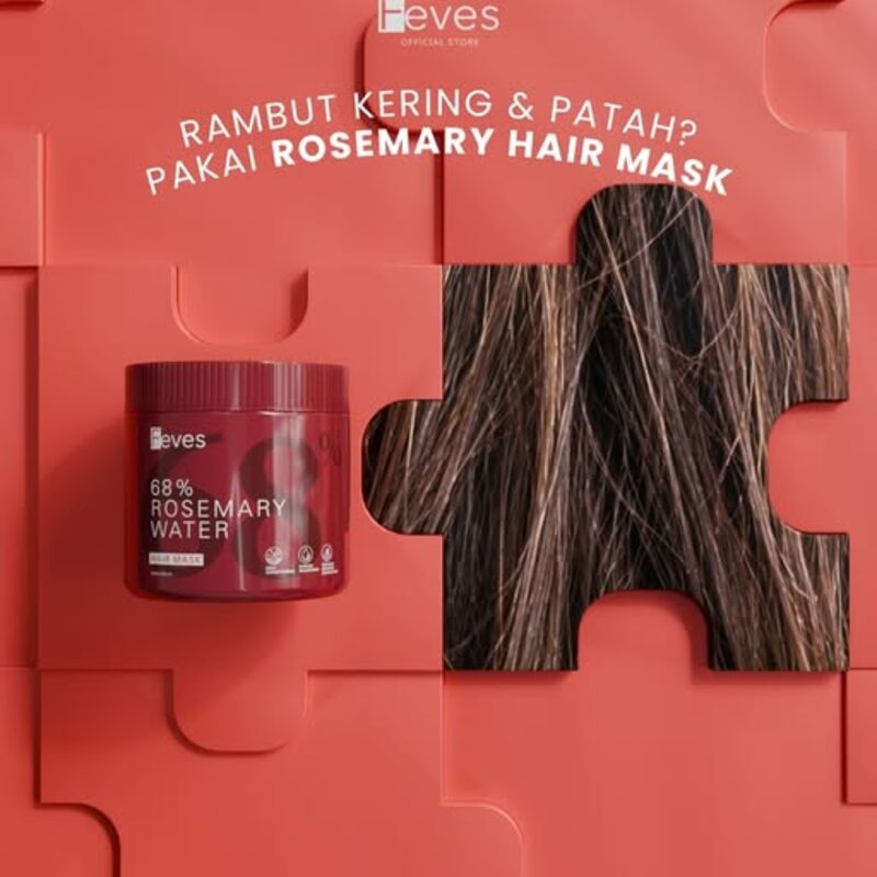 Feves di Instagram — Hair Mask 68% Rosemary Water untuk rambut kering dan patah