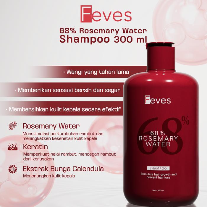 Feves — Shampoo 68% Rosemary Water 300ml